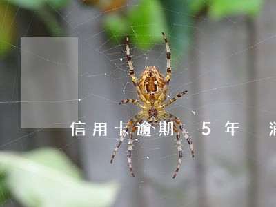 信用卡逾期 5年 消除 信用卡逾期 5年 消除
